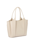 Capiente borsa a tracolla color crema SIENE L