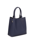 Borsetta blu navy con impugnature e tracolla LAURIE