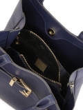 Borsetta blu navy con impugnature e tracolla LAURIE