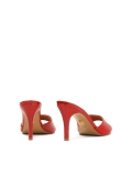 Mules con tacco in vernice rossa KIMBERLEY