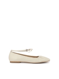 Ballerine crema con lacci KS SOLEIL