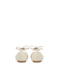 Ballerine crema con lacci KS SOLEIL