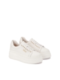 Sneakers in pelle bianca con suola spessa NERIS
