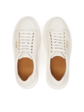 Sneakers in pelle bianca con suola spessa NERIS