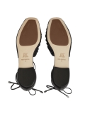 Ballerine nere con tomaia aperta KS SOLEIL
