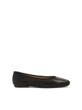 Ballerine in pelle nera con punta smussata KS GABY