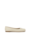 Ballerine crema dalla linea squadrata KS EDMEE