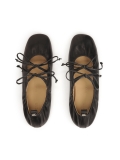 Ballerine nere legate con un perizoma  KS AVRIL