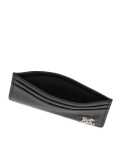 Portacarte in pelle nera con logo  KS SEINES