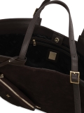 Borsa grande in pelle scamosciata marrone NAN