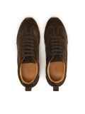 Sneakers in pelle scamosciata marrone BRETTY