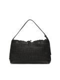 Borsa in pelle nera intrecciata KS CELENE