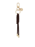 Portachiavi marrone con nodo decorativo  LILYANA