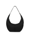 Borsa in pelle nera a forma di corno KS CIRELLE