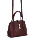 Borsa in pelle marrone con manici CYRELLA S