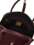 Borsa in pelle marrone con manici CYRELLA S