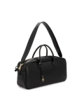 Borsa in pelle nera goffrata MIREYA