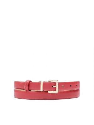 Cintura stretta rossa in stile minimalista