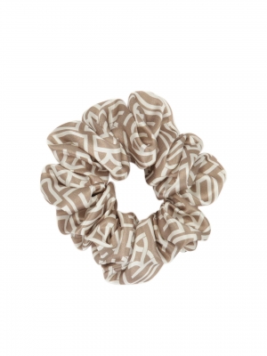 Elastico per capelli in raso con monogramma