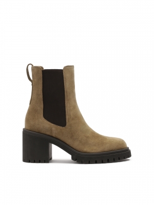 Stivali in pelle scamosciata in stile casual