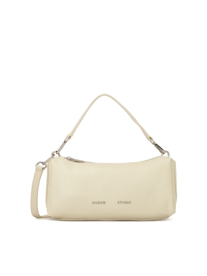 Borsa in pelle allungata con cinghie staccabili