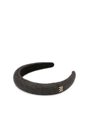 Cerchietto di paglia nero