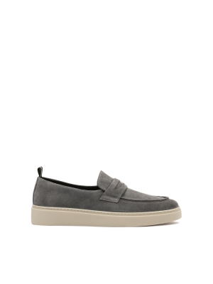 Sneakers in pelle scamosciata con tomaia slip-on