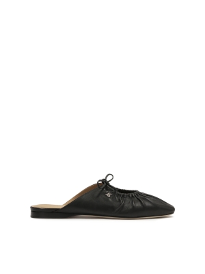 Slitte nere con tomaia decorativa 