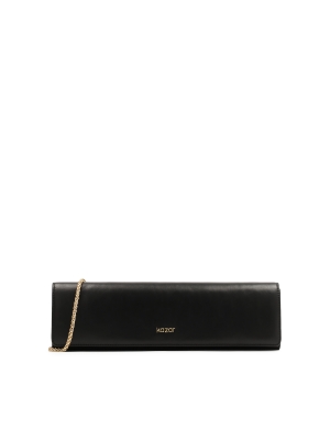 Elegante pochette nera di forma oblunga 