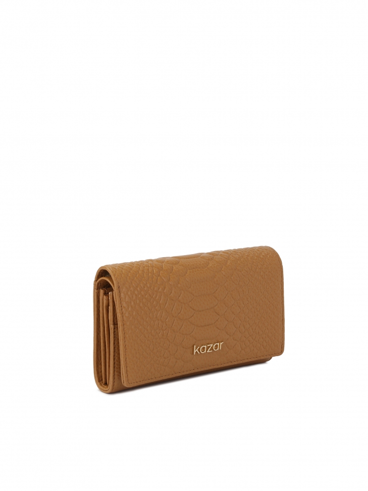 Portafoglio in pelle con motivo esotico SANTI