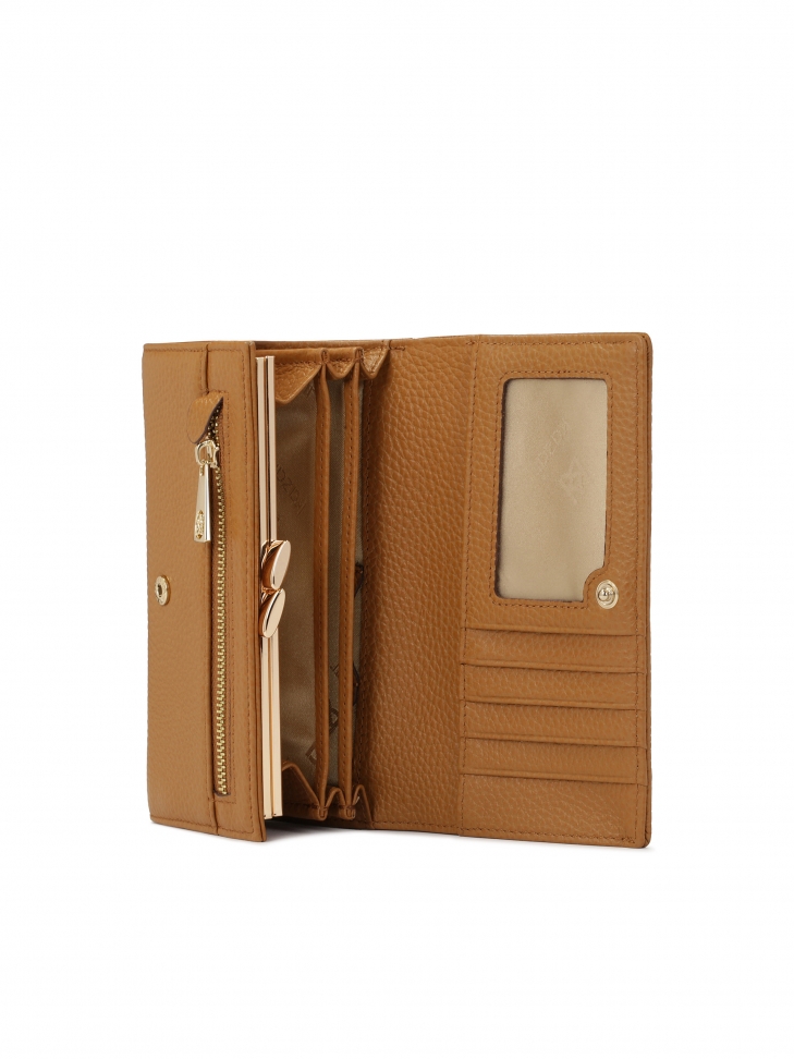 Portafoglio in pelle con motivo esotico SANTI