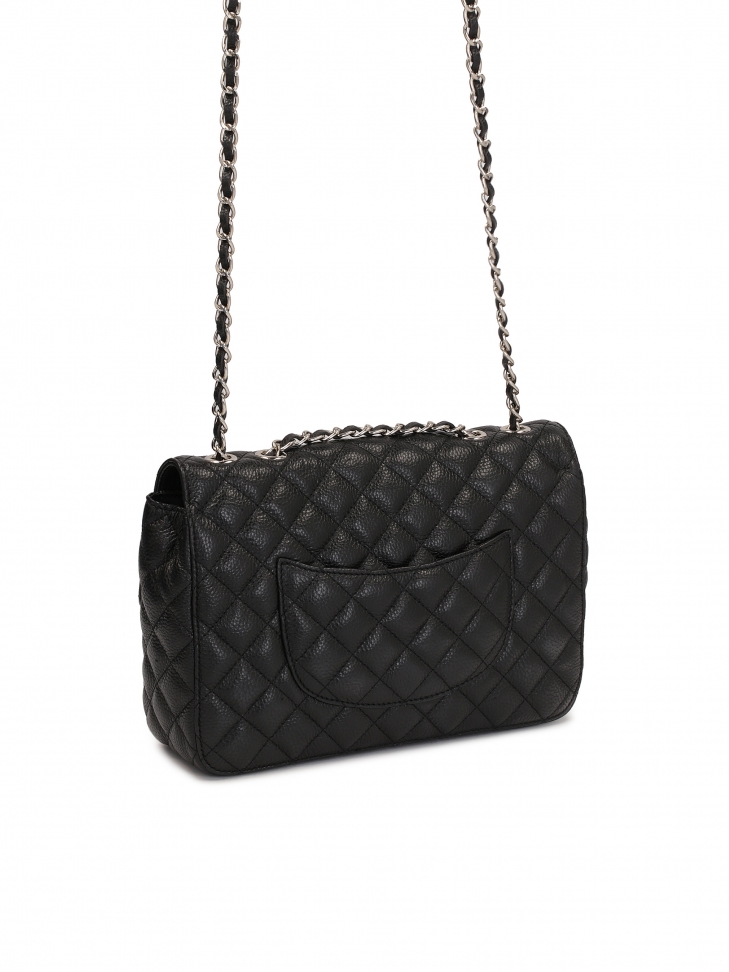 Borsa trapuntata con catena intrecciata a una tracolla in pelle VIDIA