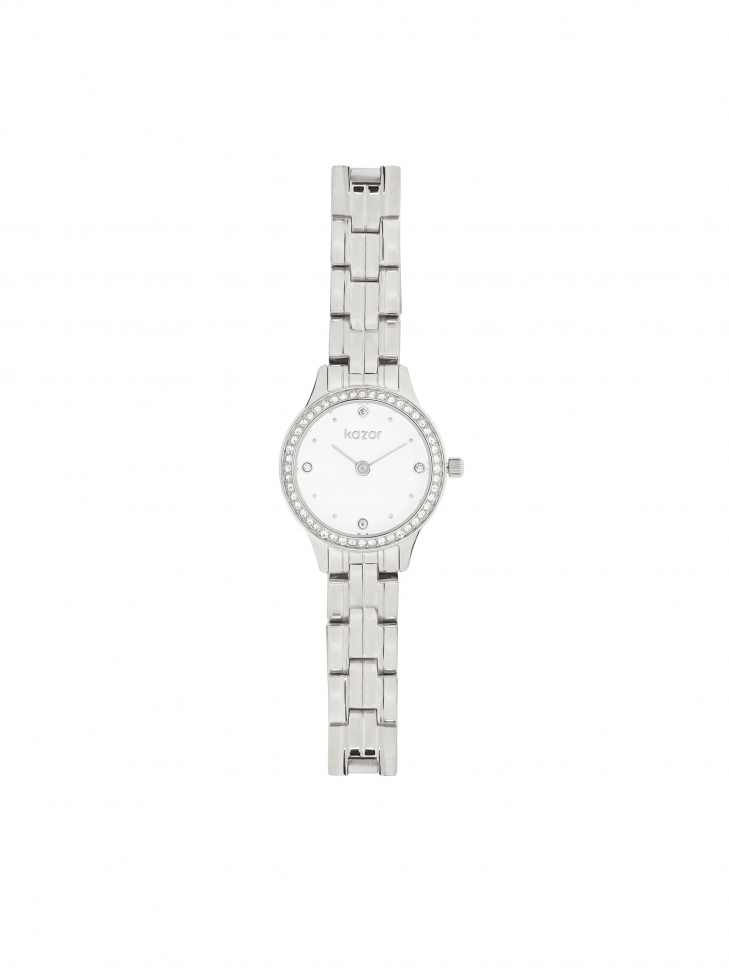 Orologio in argento con bracciale sottile 