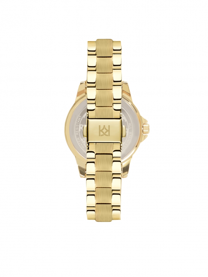 Orologio con bracciale stretto e lunetta dentellata LUXE TOUCH