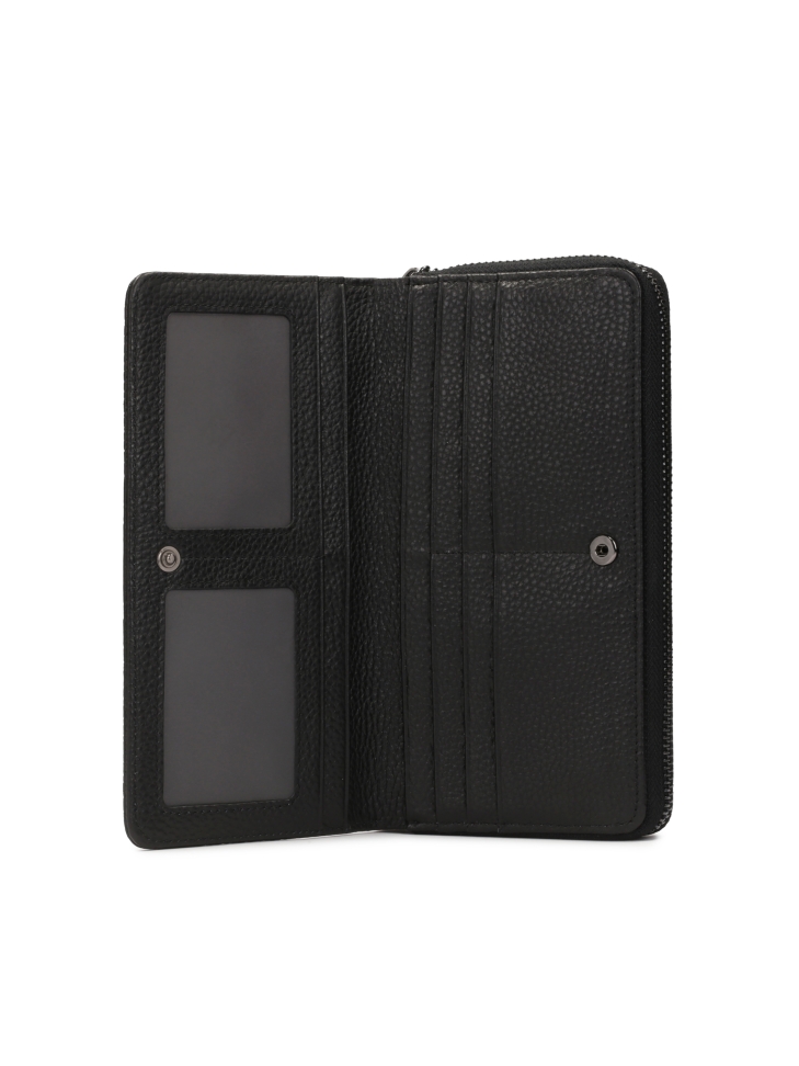 Portafoglio da donna in pelle goffrata con chiusura a cerniera  ROLETTE