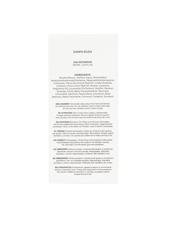 Eau de Parfum da uomo 100 ml DAWN RUSH