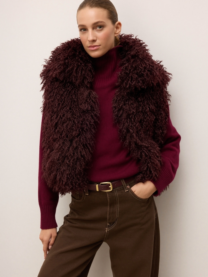 Cintura da donna in pelle double-face con dettagli in oro MILL