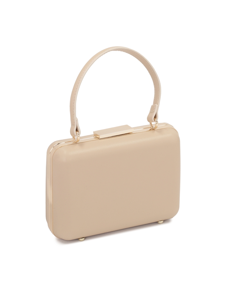 Borsa rigida rivestita in pelle ISET