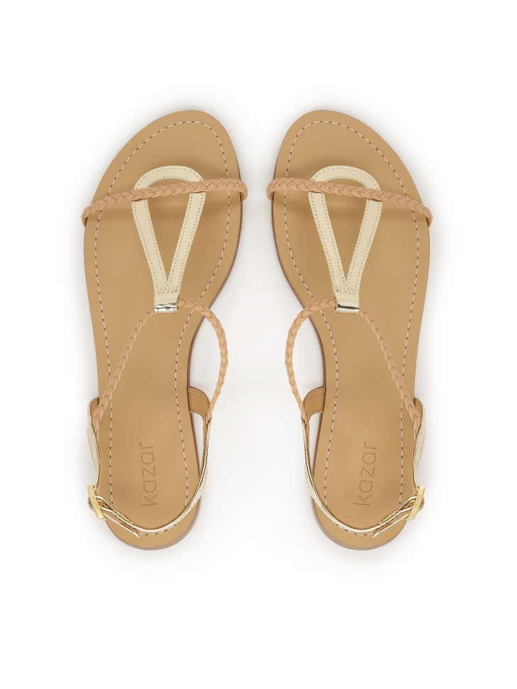 Sandali dorati da donna CITRINE