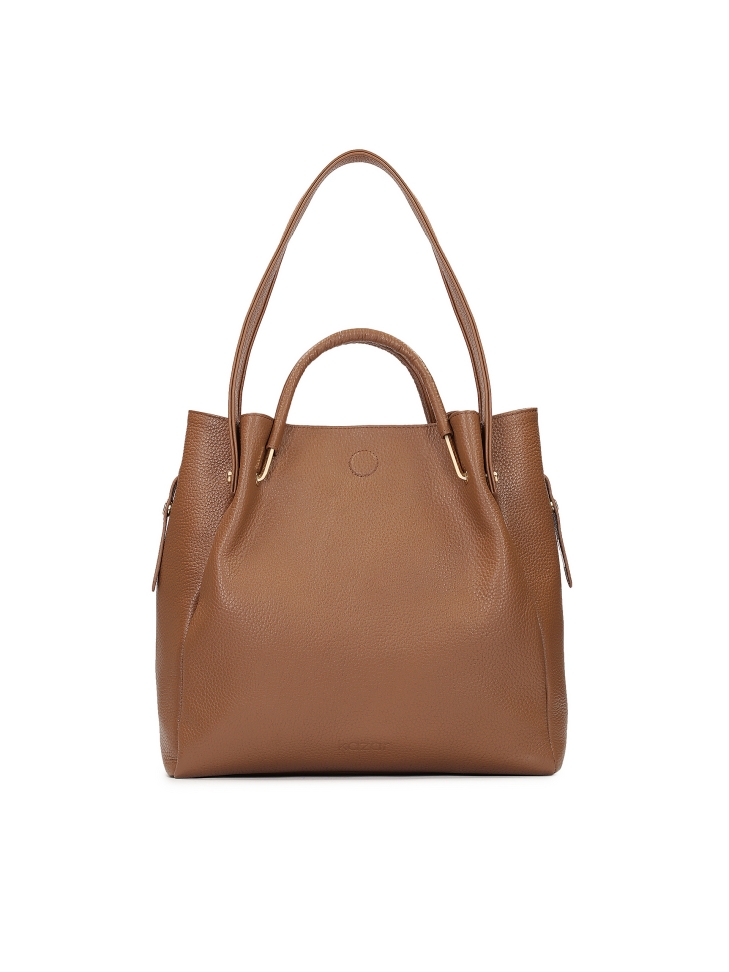 Grande borsa marrone con manici originali  ALEXANDRIA