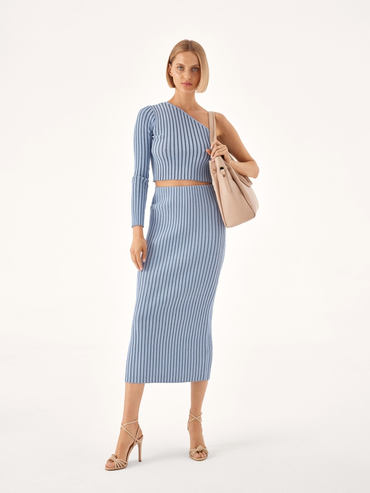 Borsa in pelle con manici in metallo ALEXANDRIA