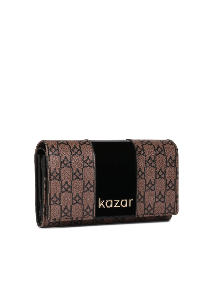 Portafoglio a fantasia decorato in vernice SANTI