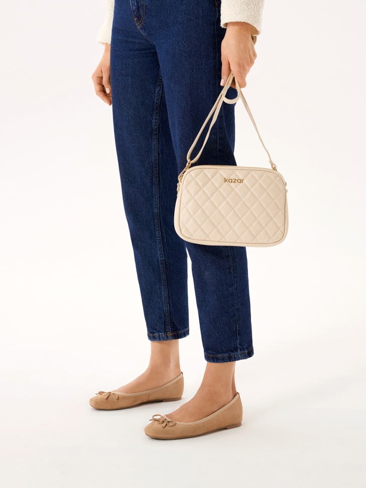 Borsa in pelle trapuntata con cintura RITA