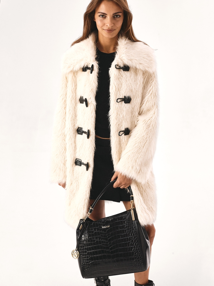 Borsa a tracolla grande nera JENNY