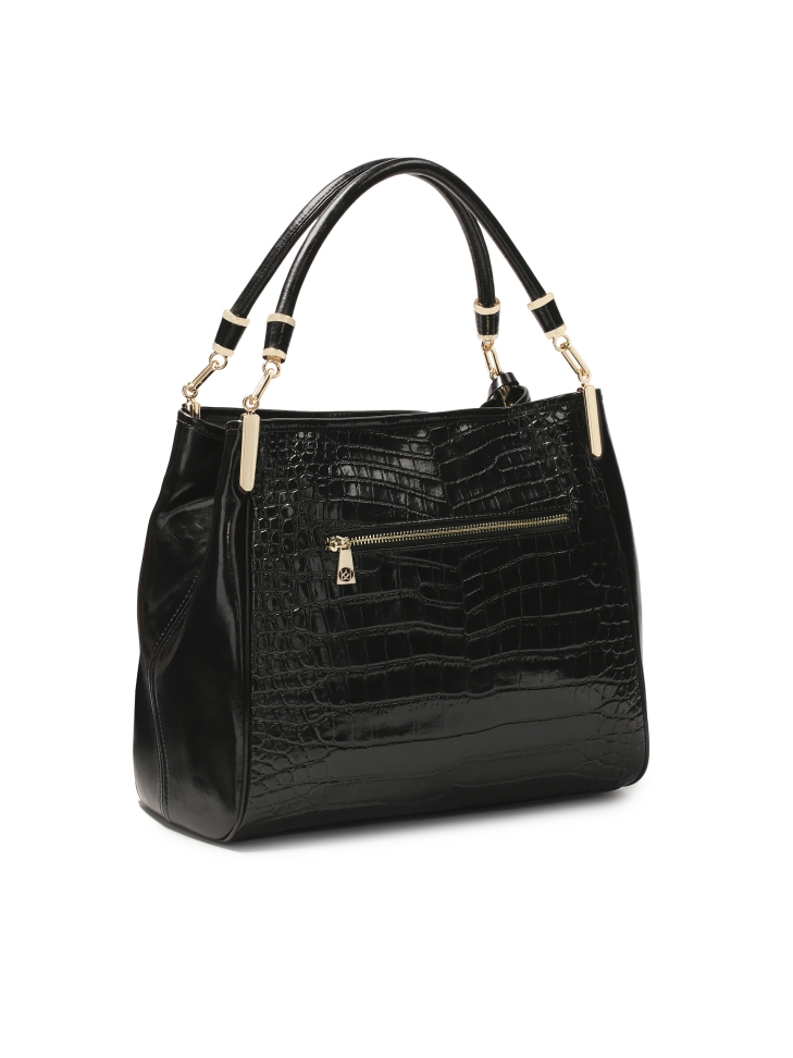 Borsa a tracolla grande nera JENNY