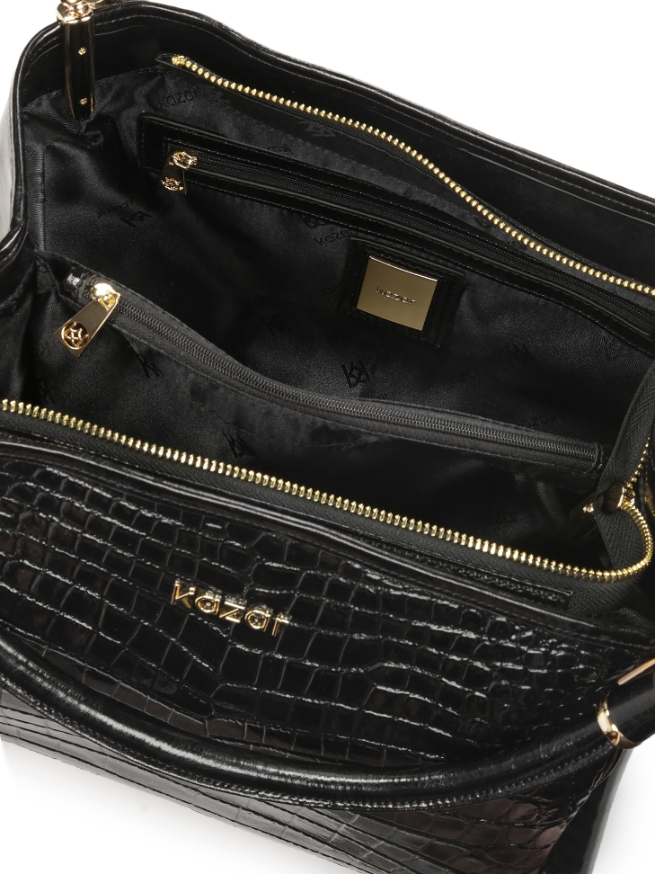 Borsa a tracolla grande nera JENNY