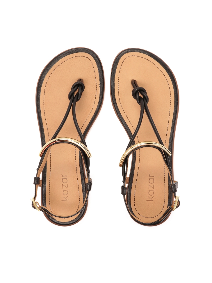 Sandali infradito piatti con decorazioni in metallo FRIDAY