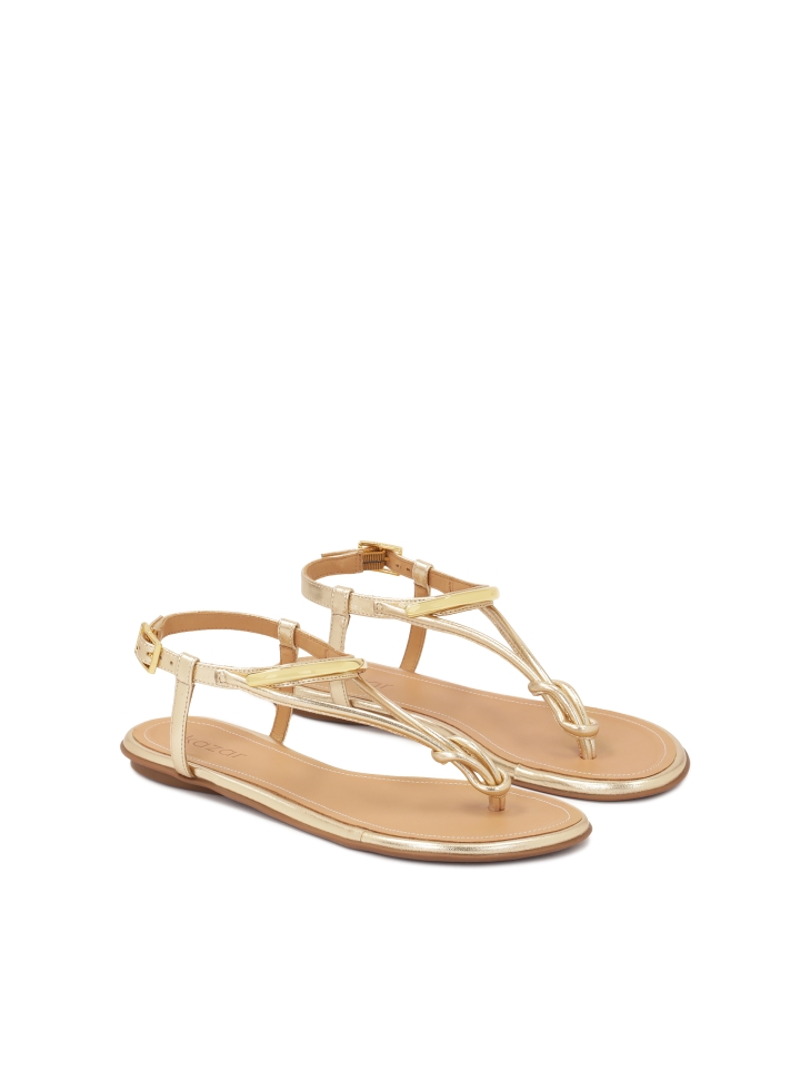 Sandali piatti in pelle FRIDAY