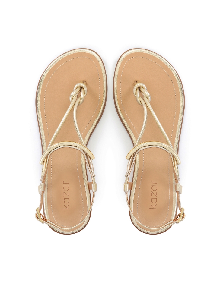 Sandali piatti in pelle FRIDAY