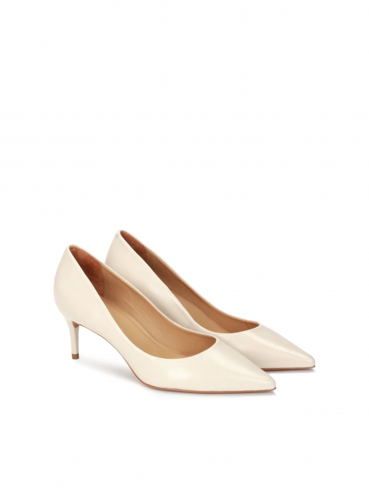 Décolleté da donna color crema STONE